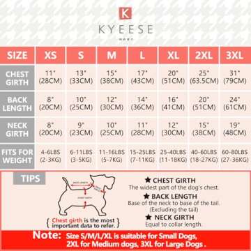 KYEESE Dog Pajamas Velvet Pjs Comfy Coat Pet Clothes Soft Doggie Jammies Plaid Dog Pajamas for Small...