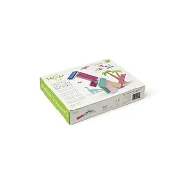 14 Piece Tegu Magnetic Wooden Block Set Blossom