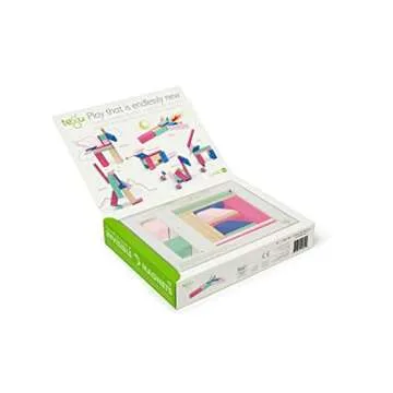 14 Piece Tegu Magnetic Wooden Block Set Blossom