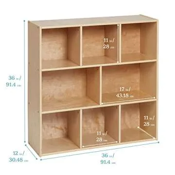 ECR4Kids Streamline 8-Compartment Storage Cabinet