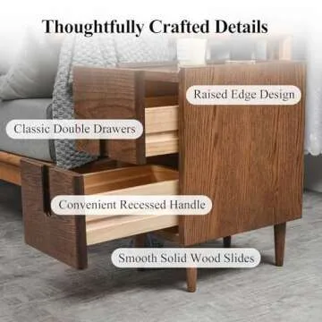 Stylish Cttasty Mid Century Modern Nightstand for Small Spaces