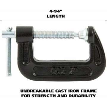 GreatNeck 2-Inch C-Clamp for Woodworking Tools