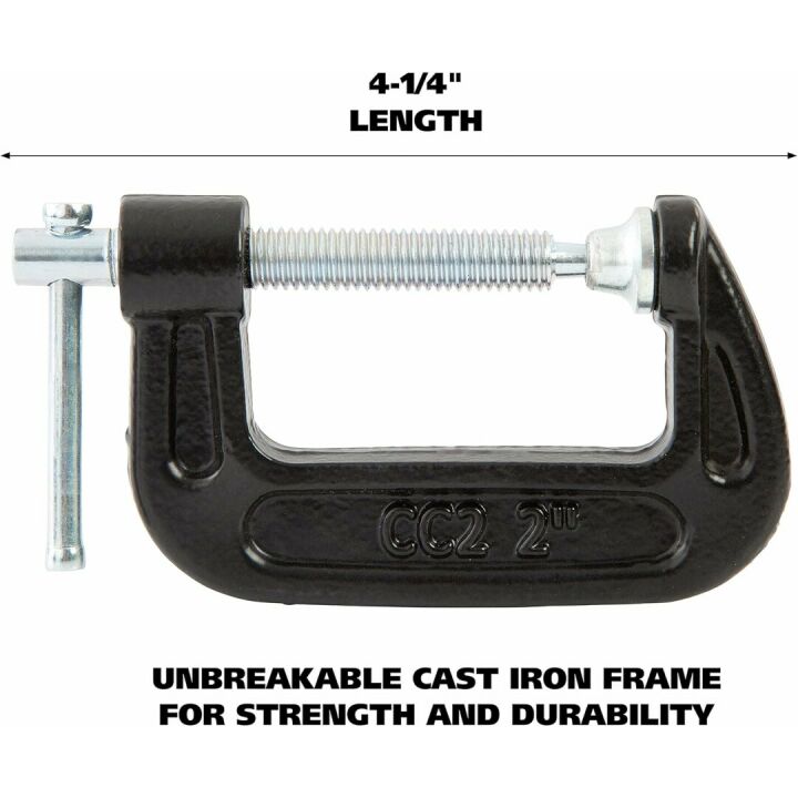 GreatNeck 2-Inch C-Clamp for Woodworking Tools
