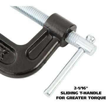 GreatNeck 2-Inch C-Clamp for Woodworking Tools