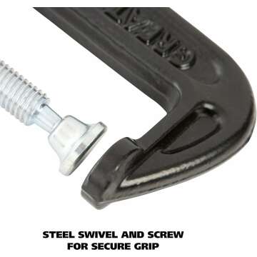 GreatNeck 2-Inch C-Clamp for Woodworking Tools