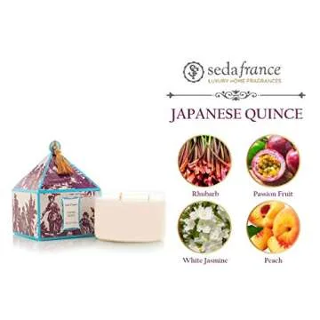 Seda France Japanese Quince Candle - 3 Wick Luxury