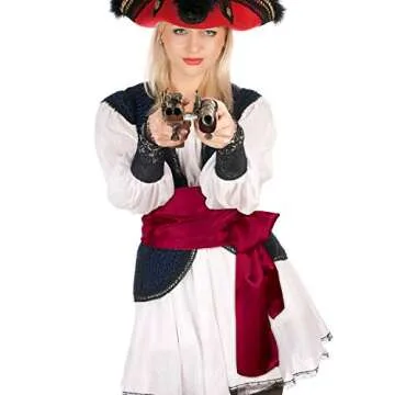 SATINIOR Sash Belt Pirate Desert Prince Long Silk Sash for Costume Accessories, 5.5 Inch Wide, 140 Inch Long