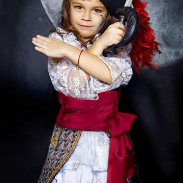 SATINIOR Sash Belt Pirate Desert Prince Long Silk Sash for Costume Accessories, 5.5 Inch Wide, 140 Inch Long