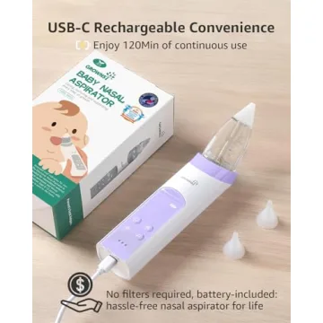 GROWNSY Nasal Aspirator for Babies with Soothing Features