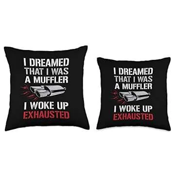 Dreamed I Was A Muffler Car Lover Throw Pillow