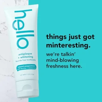 Natural Whitening Toothpaste Fluoride Free with Peppermint