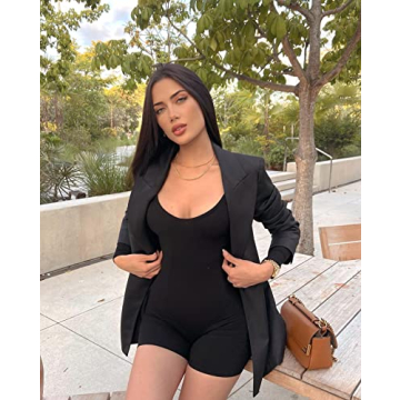 Stylish OQQ Women's Yoga One Piece Exercise Romper