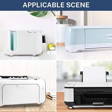 Self Adhesive Ball Caster, Small Wheels for Cricut Maker/Explore Air 2/ Air 3 Machines, 360 Degree Rotation Sticky Mini Universal Pulley for Silhouette Cameo 4/ Portrait 3 Etc…