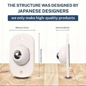 Self Adhesive Ball Caster, Small Wheels for Cricut Maker/Explore Air 2/ Air 3 Machines, 360 Degree Rotation Sticky Mini Universal Pulley for Silhouette Cameo 4/ Portrait 3 Etc…