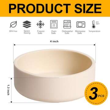 Dootafy 3 Pack Silicone Egg Poacher with Lids, Air Fryer Egg Molds Reusable Nonstick Egg Bites Pan Microwave Egg Cooker, Silicone Egg Cup for Microwavable Egg Stovetop Instan Pot Egg Poaching Sous