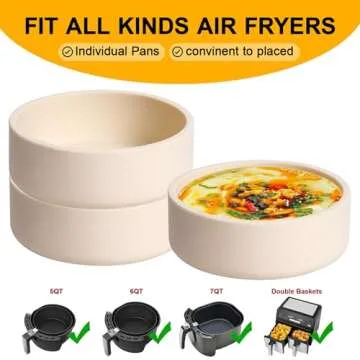 Dootafy 3 Pack Silicone Egg Poacher with Lids, Air Fryer Egg Molds Reusable Nonstick Egg Bites Pan Microwave Egg Cooker, Silicone Egg Cup for Microwavable Egg Stovetop Instan Pot Egg Poaching Sous