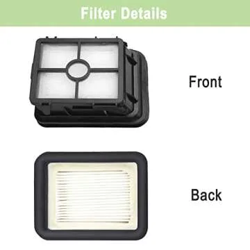 8 Pack Replacement Parts Compatible with Bissell CrossWave 1785 2306 3888A Vacuum Cleaner 4 Pack Multi-Surface Brush Roll 1868 4 Pack Vacuum Filter 1866 Compare to Part 1608683 160-8683 1608684