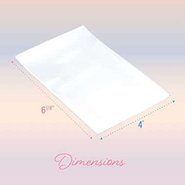 Prestee 200 Pack Clear Plastic Cellophane Bags Goodie Bags [4x6] with 4" Twist Ties, Candy Bags, Coo...