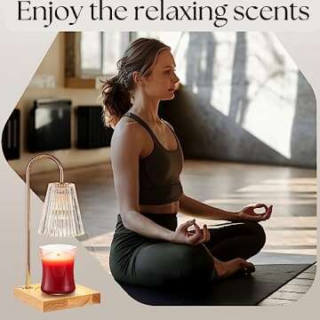 Lux Dealz Unlimited Candle Warmer Lamp with Timer - 2 Bulbs, Vintage, Electric Dimmable Melter for Jar Candles - Safe and Efficient Melting of Scented Wax for Home Decor (Clear)