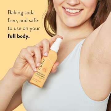 Curie Whole Body Deodorant - Curie Scent Trio - Auminum Free Deodorant, Natural Deodorant, Paraben Free, Cruelty Free, Vegan - Coconut Nectar, Orange Neroli, and White Tea