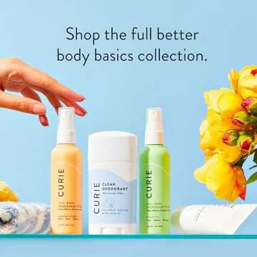 Curie Whole Body Deodorant - Curie Scent Trio - Auminum Free Deodorant, Natural Deodorant, Paraben Free, Cruelty Free, Vegan - Coconut Nectar, Orange Neroli, and White Tea