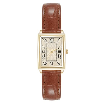 Anne Klein Women's Croco-Grain Strap Watch - Elegance Redefined