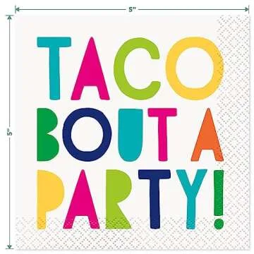 Fiesta Party Supplies for Cinco De Mayo and Summer Parties (Four Assorted Designs, 16 Count Each (64 Total Napkins))