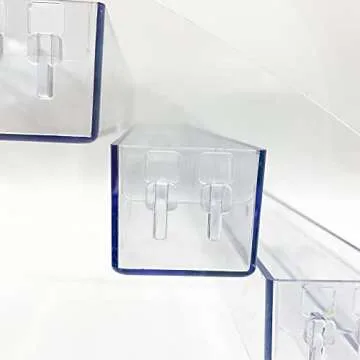 MineDecor 10 Piece Plastic Sunglasses Organizer Clear Eyeglasses Display Case 5 Tier Eyewear Storage Tray Box For Glasses Tabletop Holder Stand