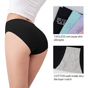 FallSweet No Show Women’s Seamless High Cut Briefs