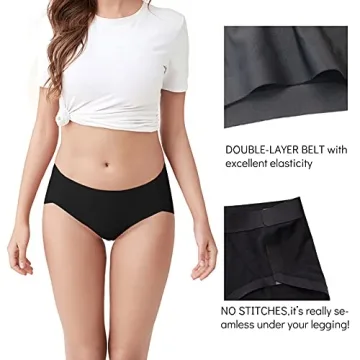 FallSweet No Show Women’s Seamless High Cut Briefs