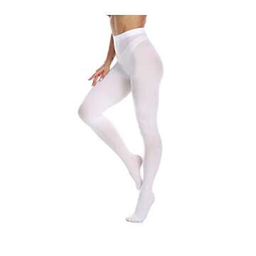 Frola Women's 80 Denier Soft Solid Color Footed Pantyhose