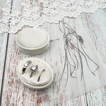 Premium Velvet Ring Box for Wedding Ceremony