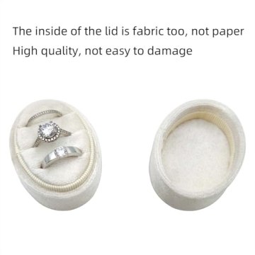 Premium Velvet Ring Box for Wedding Ceremony