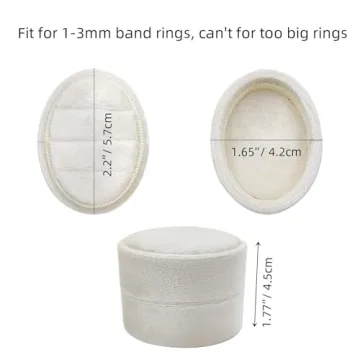 Premium Velvet Ring Box for Wedding Ceremony