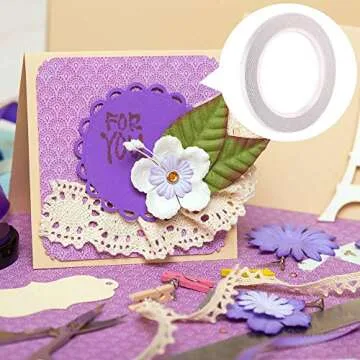 BYUEE Double-Sided Tape Rolls Perfect for Crafting Tasks