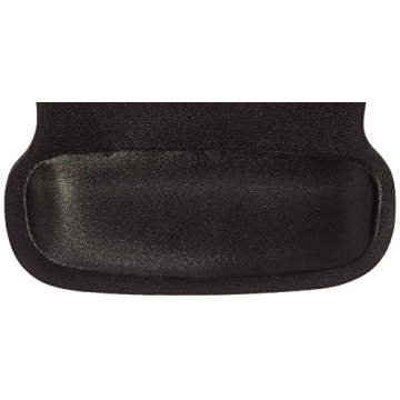 Amazon Basics Irregular Ergonomic Gel Computer Mouse Pad with Wrist Rest for Pain Relief, 20 x 25 cm, Black