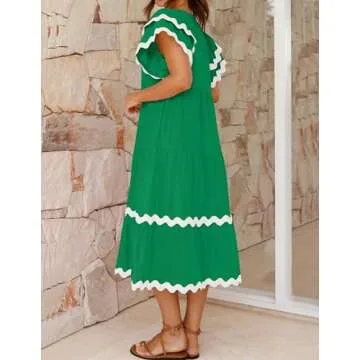 Stylish ZESICA Summer Midi Dress for Women