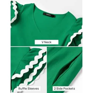 Stylish ZESICA Summer Midi Dress for Women