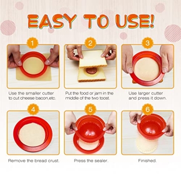 HiYZ Sandwich Cutter & Sealer: Fun Crustless Sandwich Maker