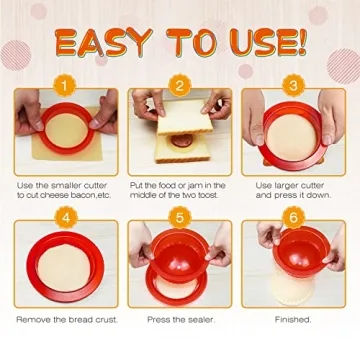 HiYZ Sandwich Cutter & Sealer: Fun Crustless Sandwich Maker