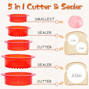 HiYZ Sandwich Cutter & Sealer: Fun Crustless Sandwich Maker