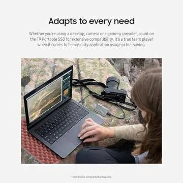 SAMSUNG T9 2TB, Portable SSD, up to 2000MB/s, USB 3.2 Gen 2x2 (20Gbps) NVMe, Rugged, for Photographers, Content Creators and Gaming, External Solid State Drive (MU-PK2T0G/WW) Gray