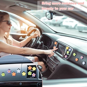 Cute Flower Car Air Vent Clips Set - Tallew 12 Pcs