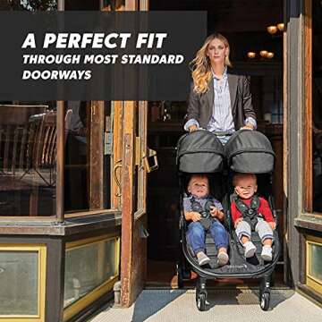 Baby Jogger City Tour 2 Double Stroller for Travel Convenience