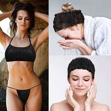 150 Pcs Disposable Bras Panties Set for Tanning Spa