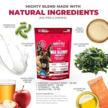 Mighty Petz MAX Dog Allergy Relief Chews for Itch Relief