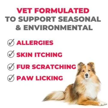 Mighty Petz MAX Dog Allergy Relief Chews for Itch Relief