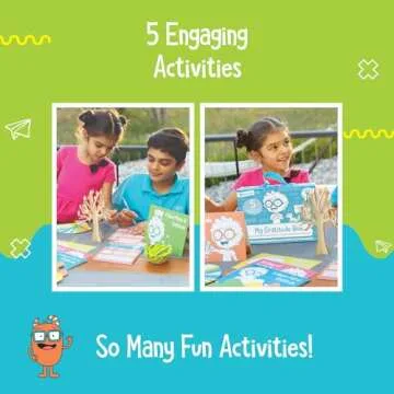 Open The Joy Gratitude Box for Kids - DIY Wooden Craft, Clay Bowl Kit, Origami Activities, Gratitude Journal, and Reflection Cards - Educational Emotional Learning Toys for Ages 4+