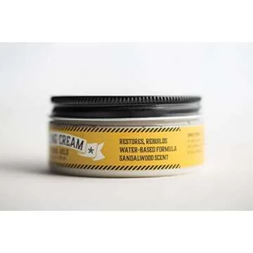 Buck's Burley Men's Hair Cream for Strong Hold and Scent