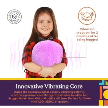 Special Supplies Vibrating Ball Pillow - Sensory Therapy for Kids and Adults